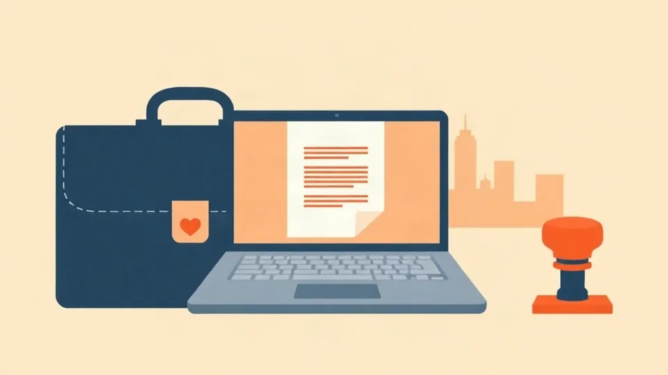 Korea work visa illustration